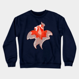 Tropical Red and White Goldfish Crewneck Sweatshirt